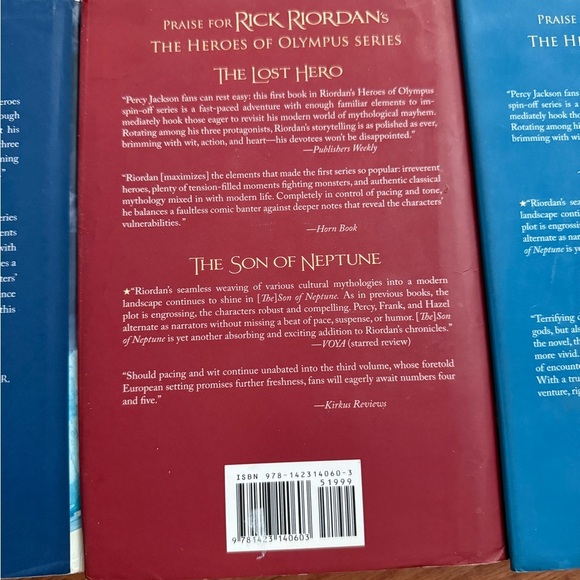 The Hero’s of Olympus Series Book 2-4 Rick Riordan - Picture 7 of 9
